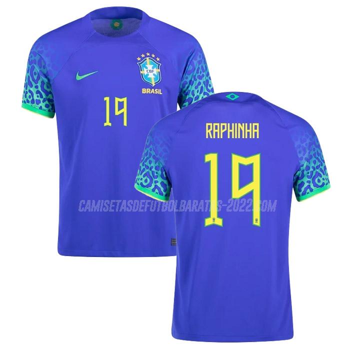 raphinha camiseta 2ª equipación brasil copa mundial 2022