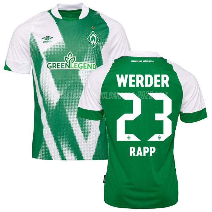 rapp camiseta 1ª equipación werder bremen 2022-23