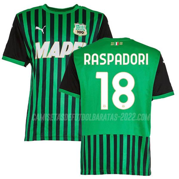 raspadori camiseta de la 1ª equipación sassuolo calcio 2020-21
