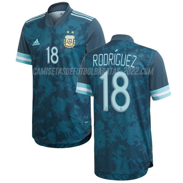 rodriguez camiseta de la 2ª equipación argentina 2020-2021