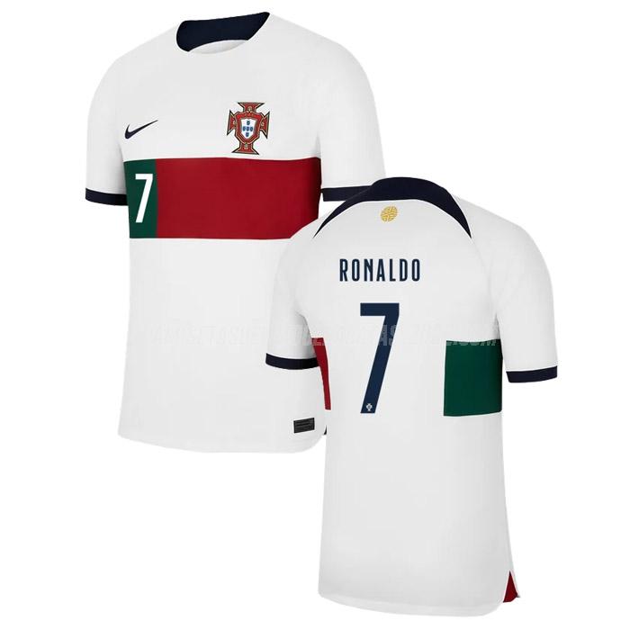 ronaldo camiseta 2ª equipación portugal copa mundial 2022