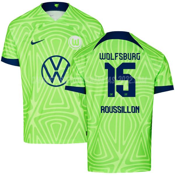 roussillon camiseta 1ª equipación wolfsburg 2022-23
