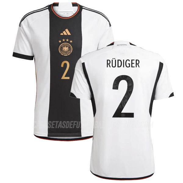 rüdiger camiseta 1ª equipación alemania copa mundial 2022