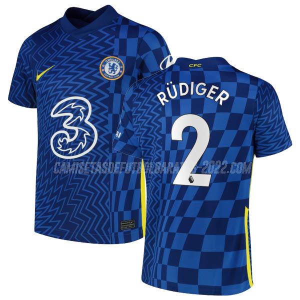 rüdiger camiseta de la 1ª equipación chelsea 2021-22