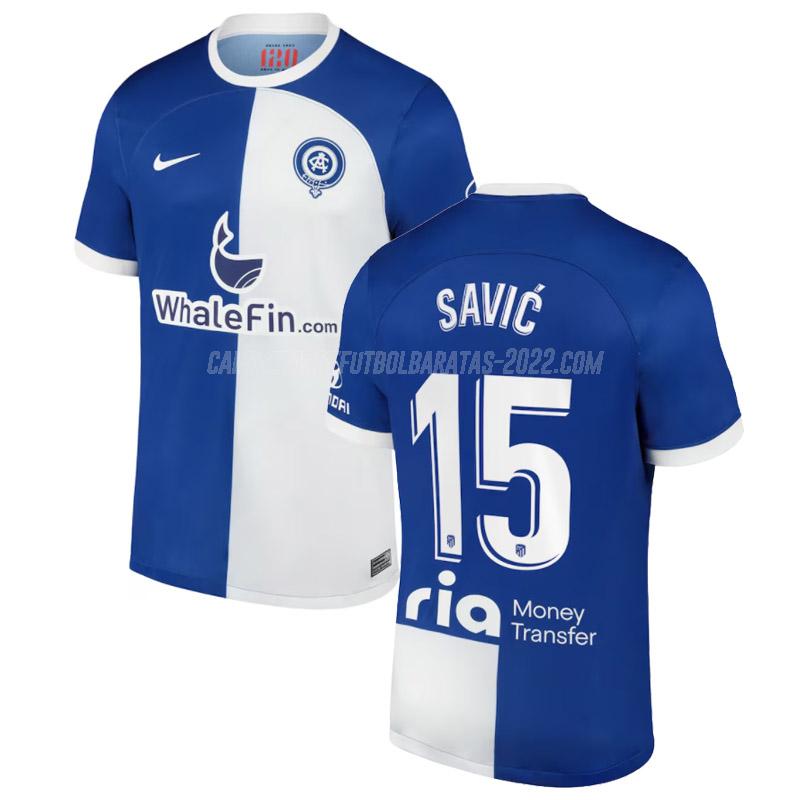savić camiseta de la 2ª equipación atlético de madrid 120 aniversario 2023