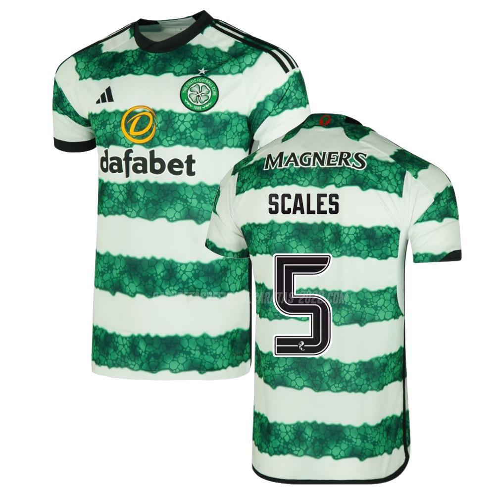 scales camiseta de la 1ª equipación celtic 2023-24