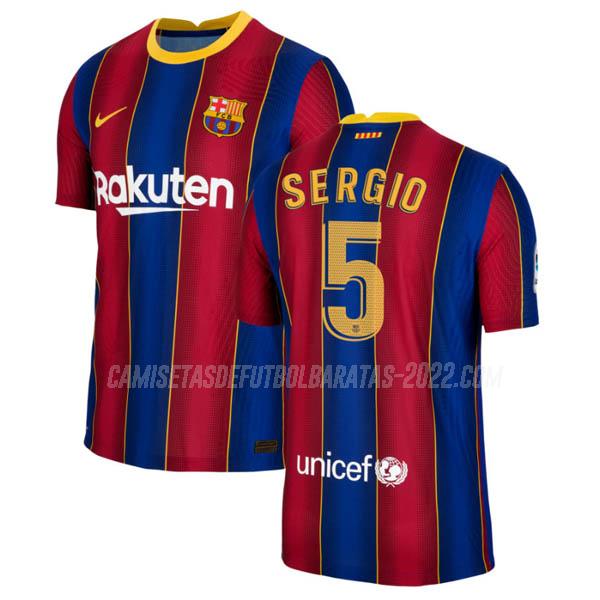 sergio busquets camiseta de la 1ª equipación fc barcelona 2020-21