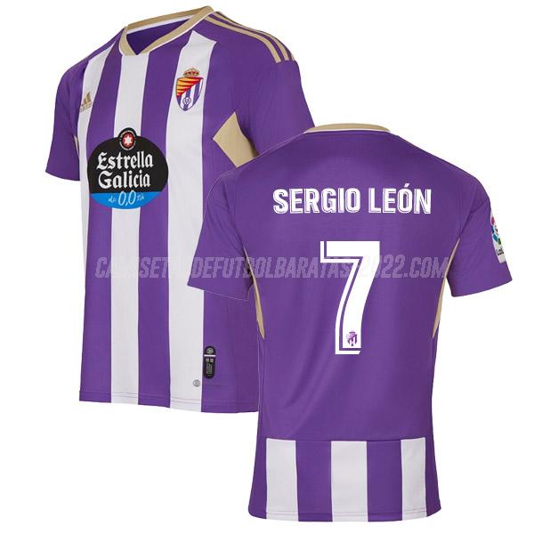 sergio leÓn camiseta 1ª equipación real valladolid 2022-23