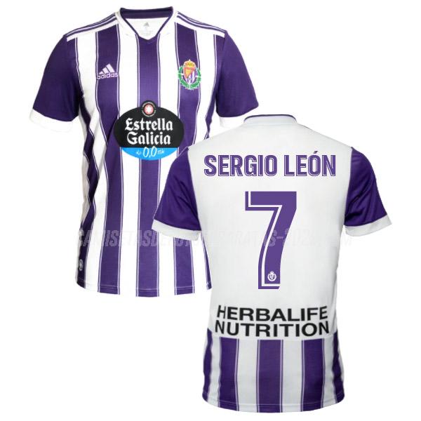 sergio león camiseta de la 1ª equipación real valladolid 2021-22