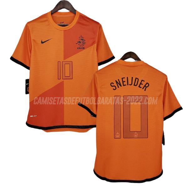 sneijder camiseta retro 1ª equipación holanda 2012