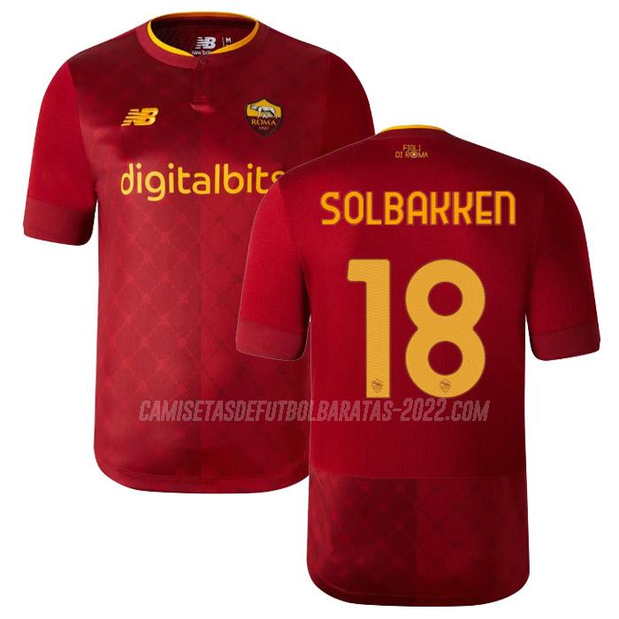 solbakken camiseta de la 1ª equipación roma 2022-23