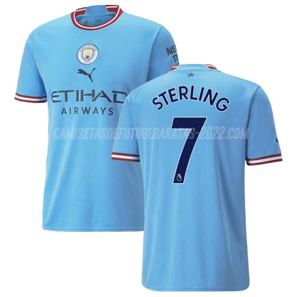 sterling camiseta 1ª equipación manchester city 2022-23