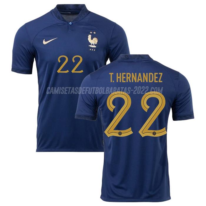 t. hernandez camiseta 1ª equipación francia copa mundial 2022