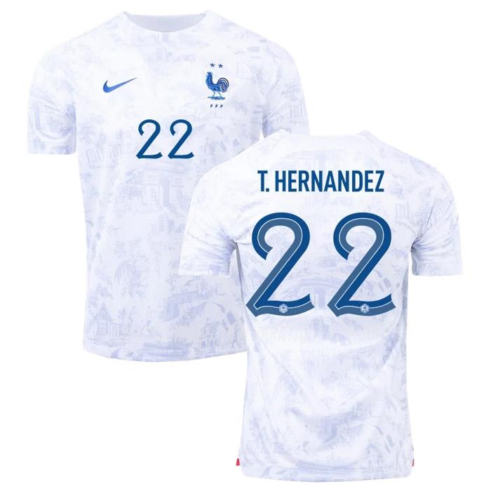 t. hernandez camiseta 2ª equipación francia copa mundial 2022
