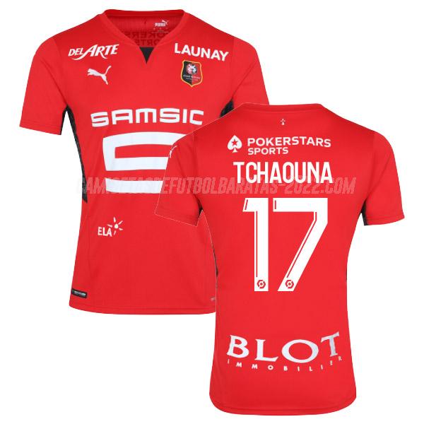 tchaouna camiseta de la 1ª equipación stade rennais 2021-22