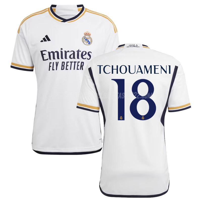 tchouameni camiseta de la 1ª equipación real madrid 2023-24