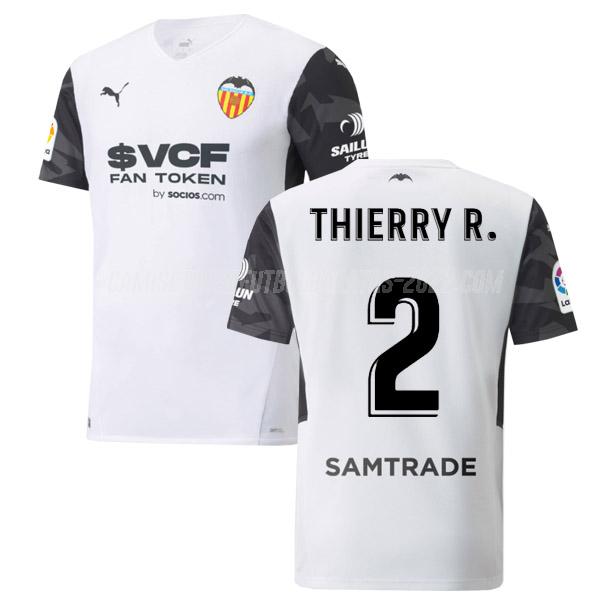 thierry r camiseta de la 1ª equipación valencia 2021-22