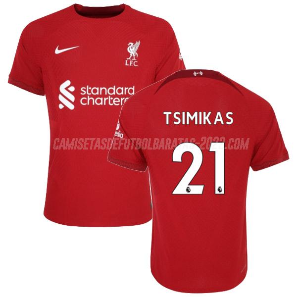 tsimikas camiseta de la 1ª equipación liverpool 2022-23