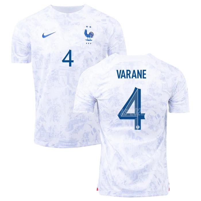 varane camiseta 2ª equipación francia copa mundial 2022