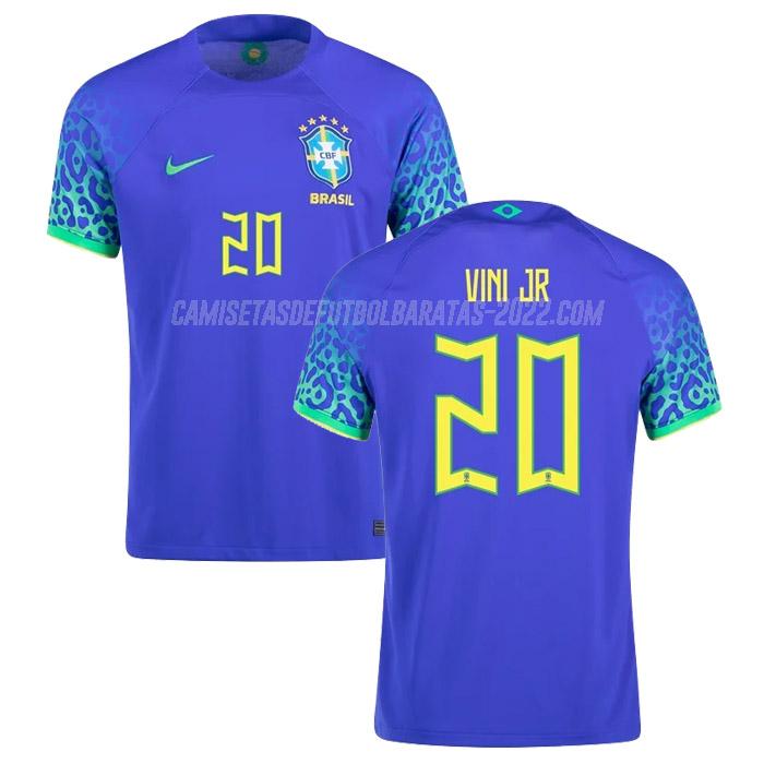 vini jr. camiseta 2ª equipación brasil copa mundial 2022