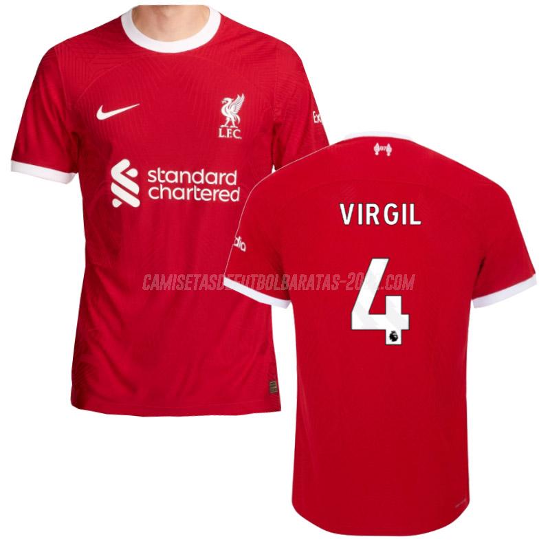 virgil camiseta de la 1ª equipación liverpool edición de jugador 2023-24