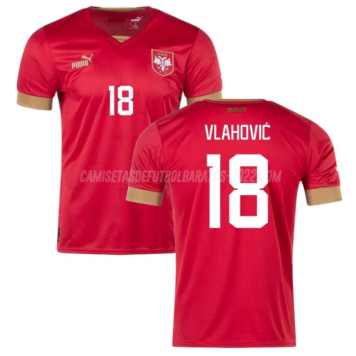 vlahovic camiseta 1ª equipación serbia copa mundial 2022