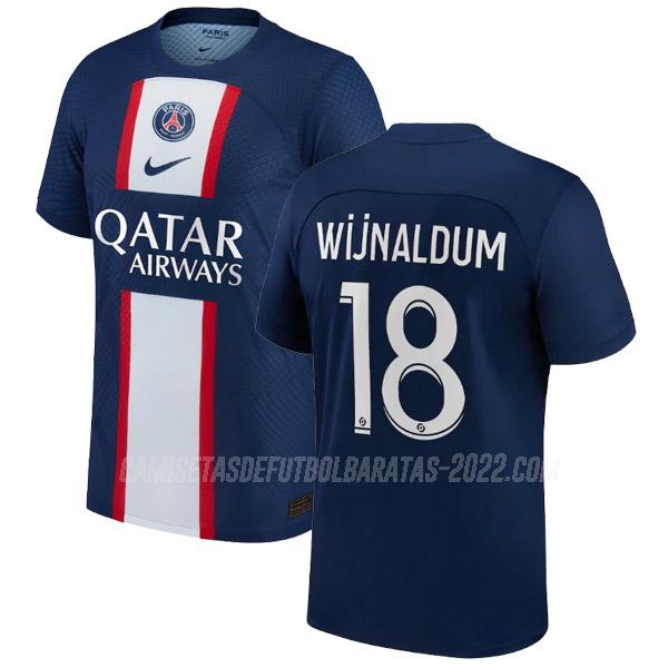 wijnaldum camiseta 1ª equipación paris saint-germain 2022-23