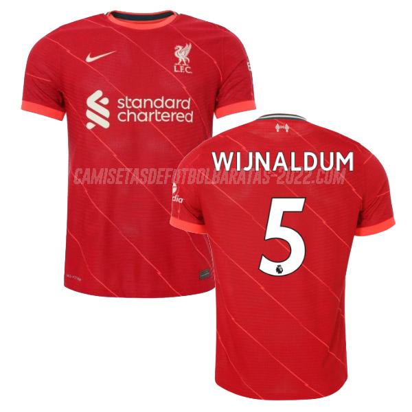 wijnaldum camiseta de la 1ª equipación liverpool 2021-22