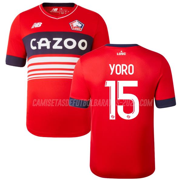 yoro camiseta 1ª equipación lille 2022-23