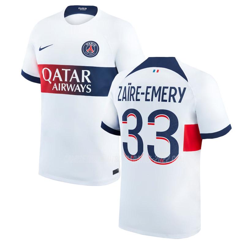 zaire-emery camiseta de la 2ª equipación paris saint-germain 2023-24