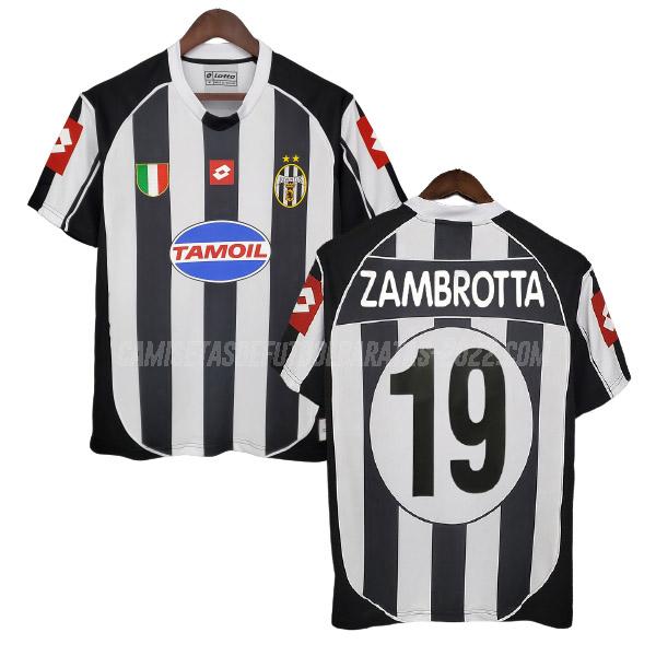 zambrotta camiseta retro 1ª equipación juventus 2002-2003